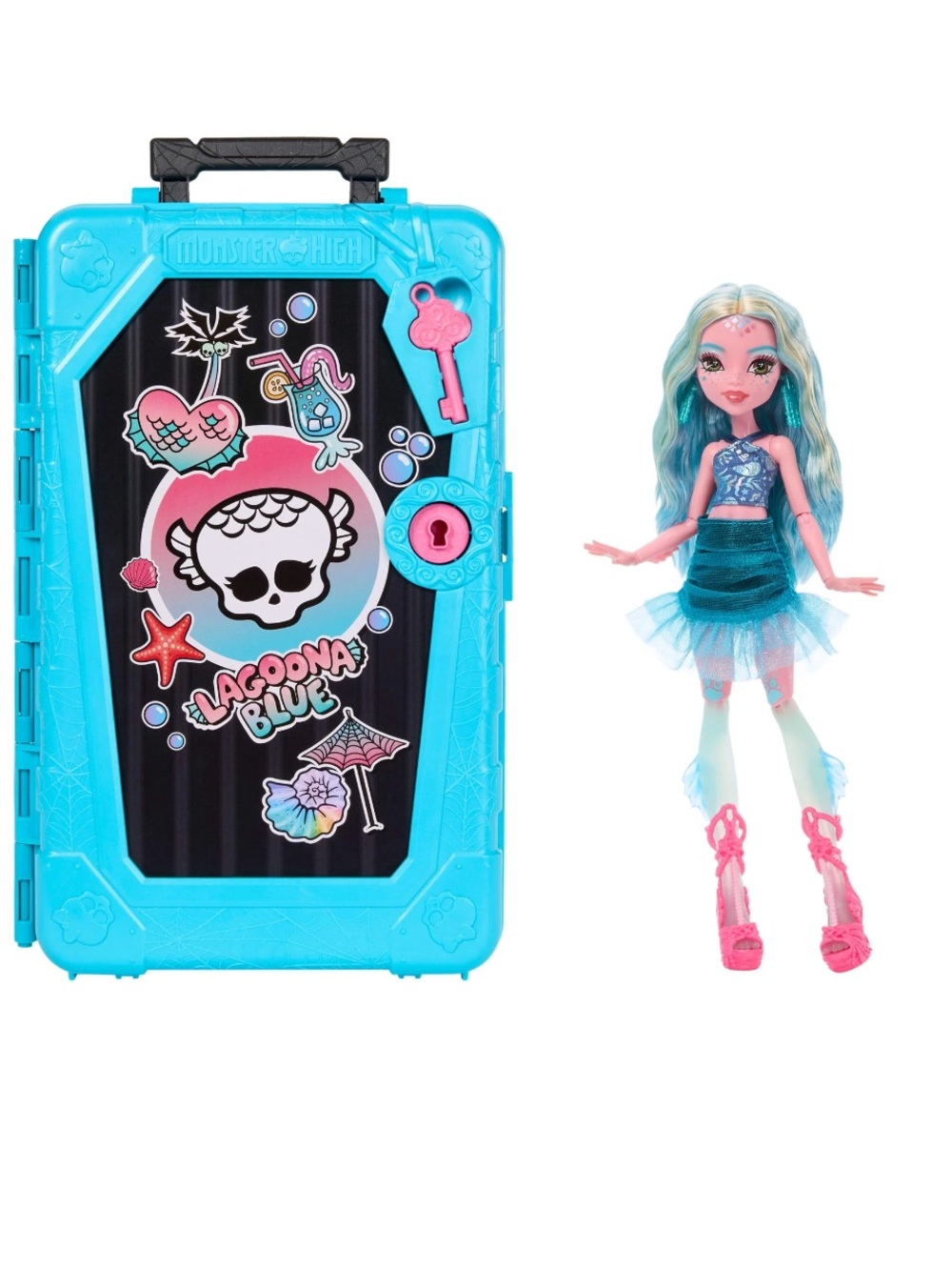 Monster High Skulltimate Secrets Gore-geous Oasis Playset Lagoona Blue Doll NEW